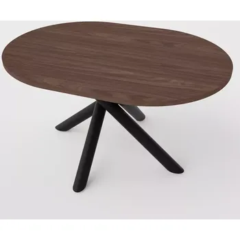 Jídelní set Stůl Oslo 138x100 cm ořech wisconsin