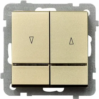 vypínač Žaluziový vypínač Klasik, Podomítkový Ospel zlatý ŁP-7RS/M/39