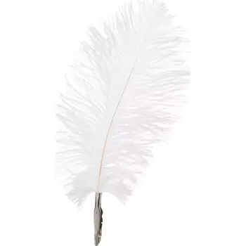 Peříčka - bílá 6ks 18x9cm