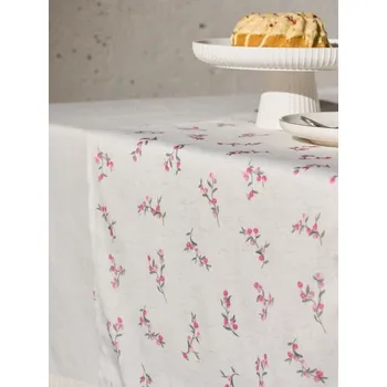 ubrus Sinsay - Běhoun na stůl s květinovým vzorem - krémová - 964HO-01X - 964HO-01X-ONE