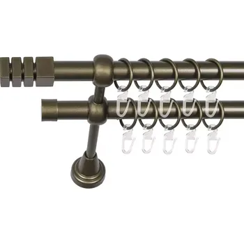 Garnýž II 19 Zlato s Patinou 240cm Kvadro s pojistkou