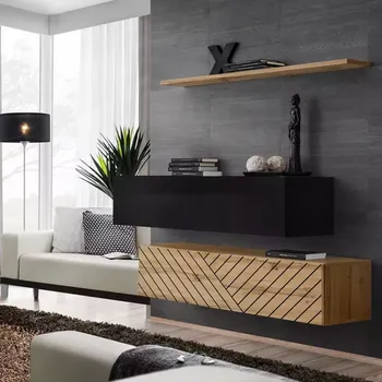 Dětský pokoj Komoda Switch II Line Černá/Wotan Swtl Sw SB2 – L