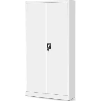 Kancelářská sestava Skříň Tomasz kov bílá