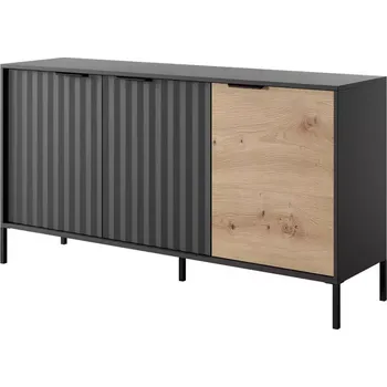 Komoda Komoda RAVE 153 3D černá/dub artisan