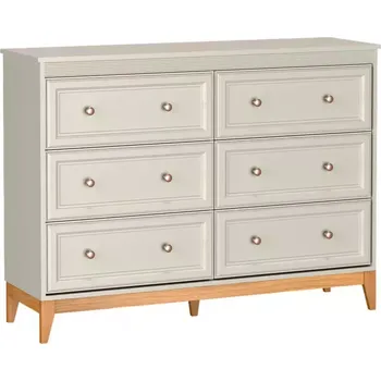 Ložnicová sestava Komoda Windsor 3W 135 kašmír/dub přírodní