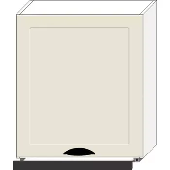 Kuchyňská skříňka Kuchyňská Skříňka Adele W60/68 Slim Pl Se Stříbrnou Digestoří Coffe mat/bílá