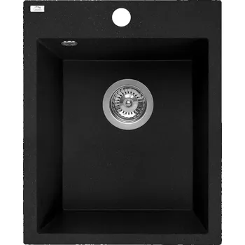 Granitový dřez Dřez granitový Lot 48x39 Černá + Sifón