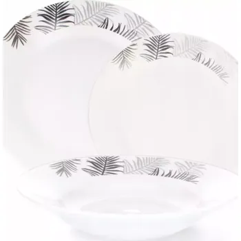 Talíř Sada jídelní 18-dílná kulatá