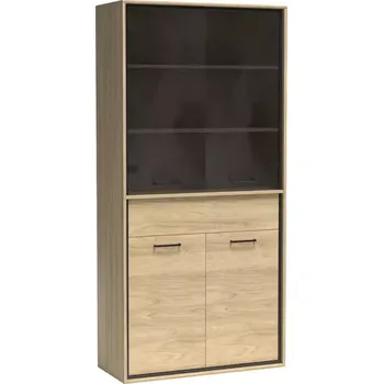 Vinotéka Vitrína Mediolan 92,2cm Natural Hikora, M3