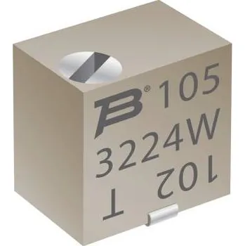 Potenciometr Bourns 3224W-1-501E cermetový trimr lineární 0.25 W 500 Ω 4320 ° 1 ks