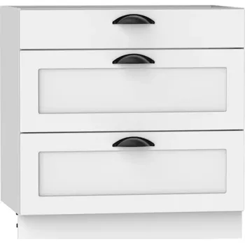 Kuchyňská skříňka Kuchyňská Skříňka Adele D80s/3 bílý puntík/bílá