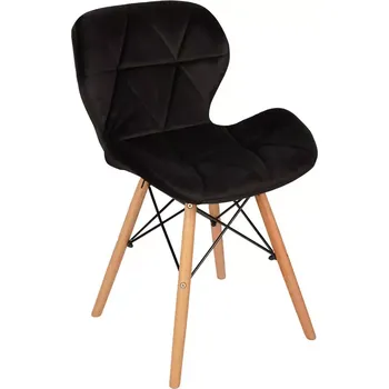 Jídelní set Židle Malta látka černá