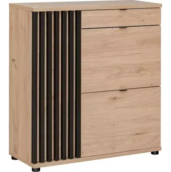 Kancelářská sestava Komoda Pedro HJZ PD TYP G hickory jackson/černá