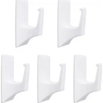 Věšák Věšák plastový bílý 5ks rct