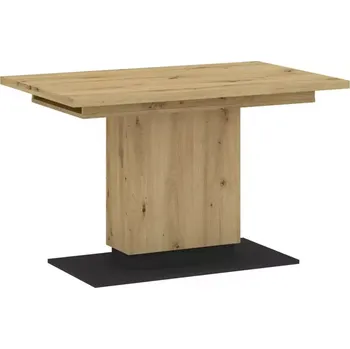 Jídelní set Stůl 120/180x76x80 artisan/černý