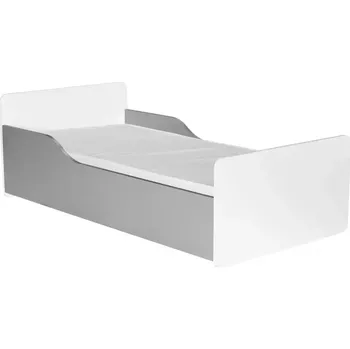 Ložnicová sestava Postel s matrací BB08 bílá+popelavý