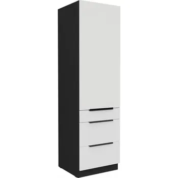 Kuchyňská skříňka Kuchyňská skříňka Aria WH/BL Anti Fingerprint 60DKS-210 1F 3S