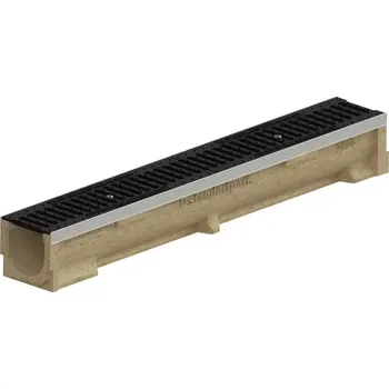 Odvodňovací žlab Odvodňovací žlab polymerbetonový, pozinkovaná mříž 10x13,8x100 cm