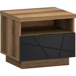 Noční stolek Orient X dub delano/černý