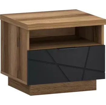 Noční stolek Noční stolek Orient X dub delano/černý