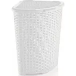 Koš rohowy 52l ratan /bilý/ 402x402x58