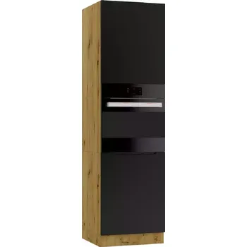 Kuchyňská skříňka Isabel D 60 PK/2133 P/L černá/artisan
