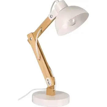 Lampička Stolní lampa UNLE 66392 WHITE-WOOD LB1