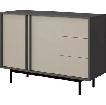 Kancelářská sestava Komoda 120 Alsy 7 béžová světlý/antracit