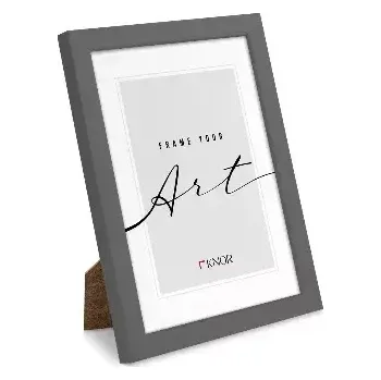 Rám na obraz Fotorámeček 18x24 kamenná šeď sklo