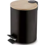 Odpadkový koš s pedálem 3l černý 17x17x24.3 Cosmic