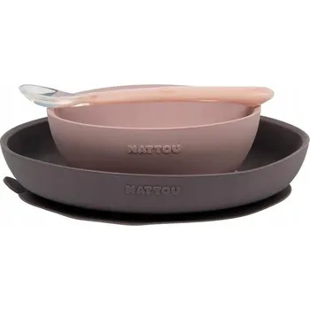 dětská jídelní sada Silikonová sada nádobí Nattou