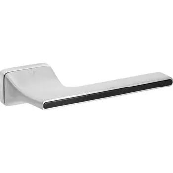 Dveřní kování Klika LUCA INSERT R71 broušený chrom/černá