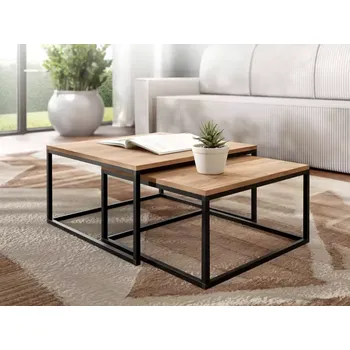 Obývací stěna Konferenční stolek Loftiko Dub Craft