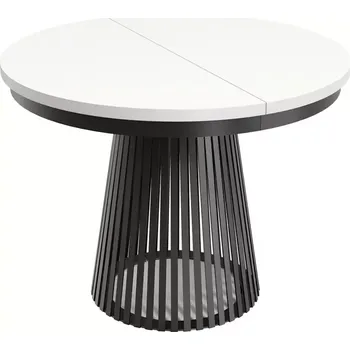 Jídelní set Rozkládací stůl Garda černý/Alpská bílá