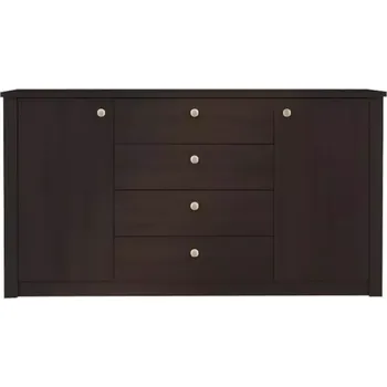 Kancelářská sestava Komoda Finezja 160 cm Dub Sonoma Čokoláda