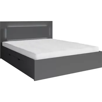 Ložnicová sestava Postel se zásuvkou 140x200 Fino 50 šedá grafit