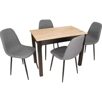 Jídelní set Jídelní set 1+4 Timo artisan/černá