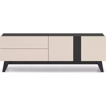 Obývací stěna Tv stolek Freshion 05 kašmír/černá