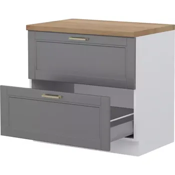 Kuchyňská Skříňka Tara R-90-2mbox/4 graphite mat