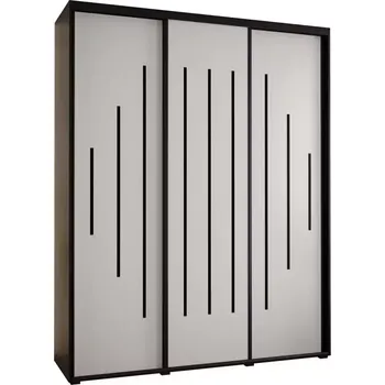 Předsíňová stěna Skříň 45 Canaris 12 190 černá/bílá/černá