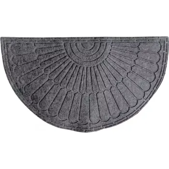 Rohožka Melody KR-502 45x75 cm půlkruhová šedá