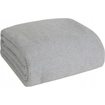 Prostěradlo Deka Eurofirany bavlna 220 cm x 200 cm šedá