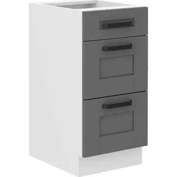 Kuchyňská skříňka Kuchyňská skříňka Luna dustgrey/bílý 40D 3S BB