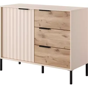 Komoda Komoda RAVE 103 D3S béžová/dub viking