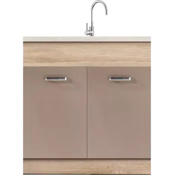 Kuchyňská skříňka Premio 12D dub sonoma/bílá/cappuccino