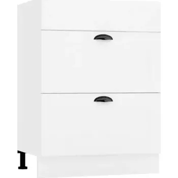 Kuchyňská skříňka Kuchyňská skříňka Adele D60PC S/2 zasl bílá hrášek/bílá