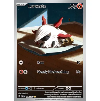 Volný čas Pokémon Larvesta 196/191 - Surging Sparks