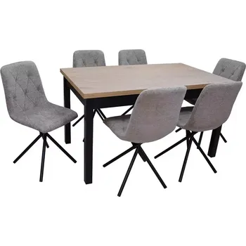 Jídelní set Jídelní set 1+6 Justi cremona/černá