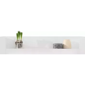 Obývací stěna Police Bergen Be12 bílá Lux/bílá lesk