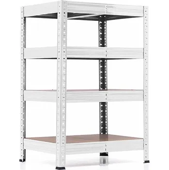 regál Policový regál Trestles RH 1000x600x300, nosnost 1400 kg, 4 police Barva: pozink, Provedení police: dřevěná DTD 8 mm